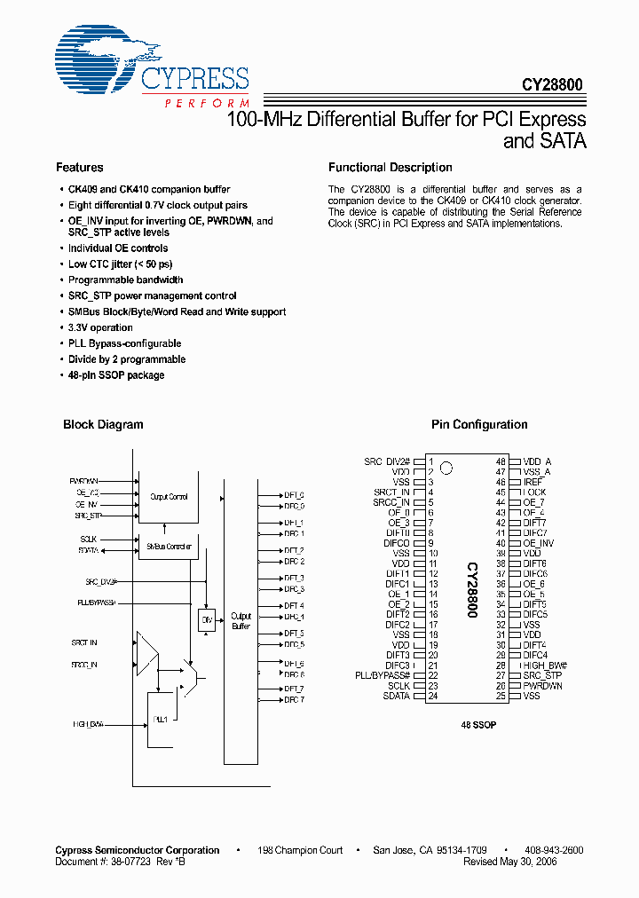 CY28800OXCT_5613746.PDF Datasheet