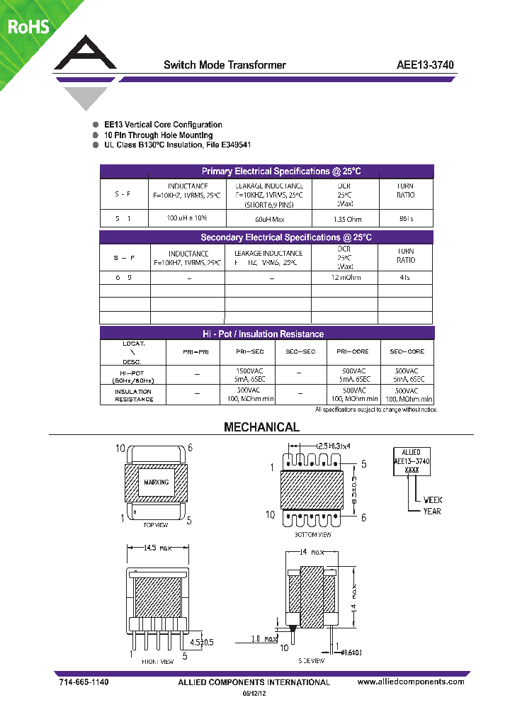 AEE13-3740_5598502.PDF Datasheet