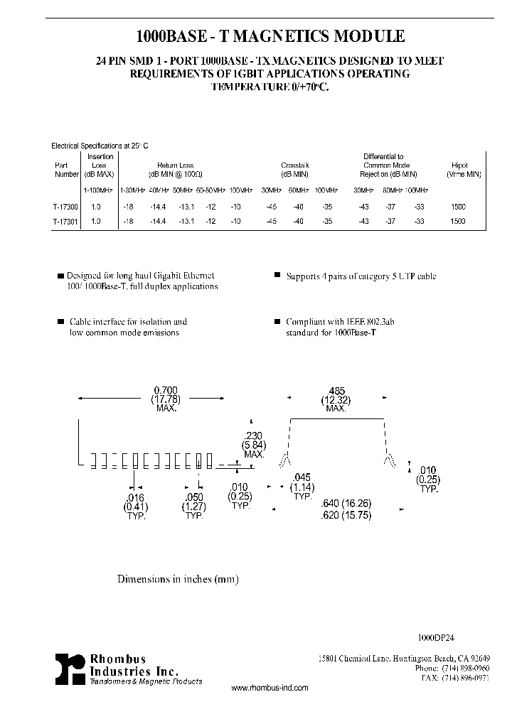 T-17300_5598923.PDF Datasheet