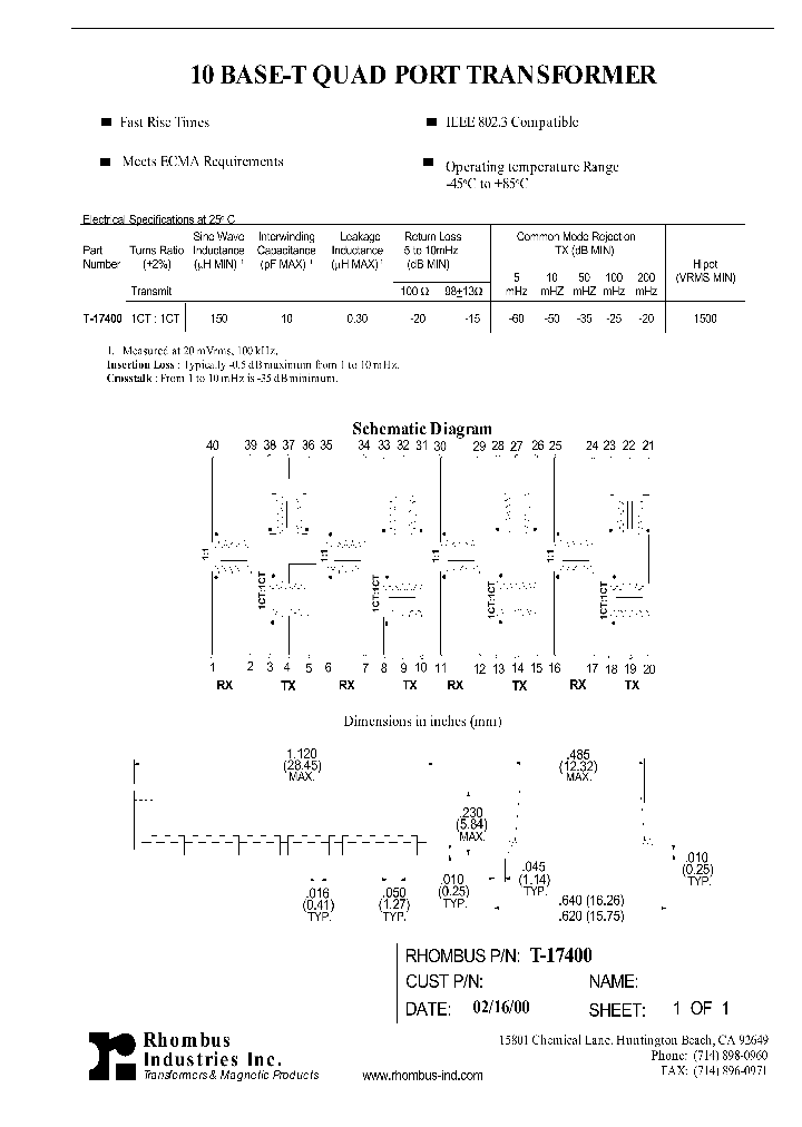 T-17400_5598925.PDF Datasheet