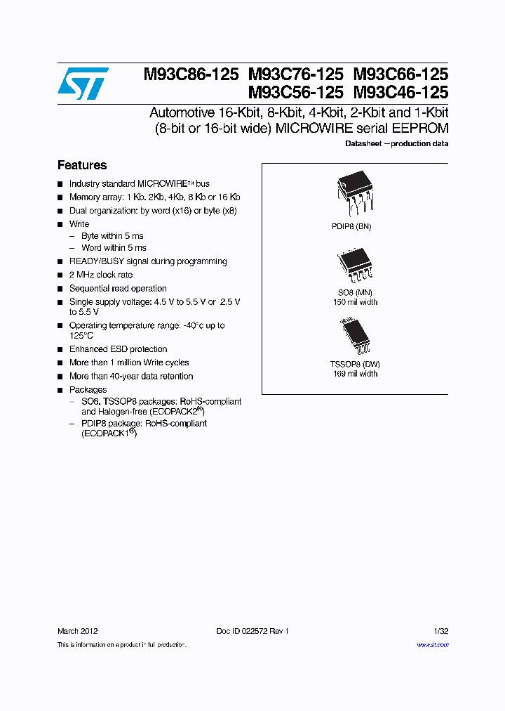 M93C76-125_5610915.PDF Datasheet