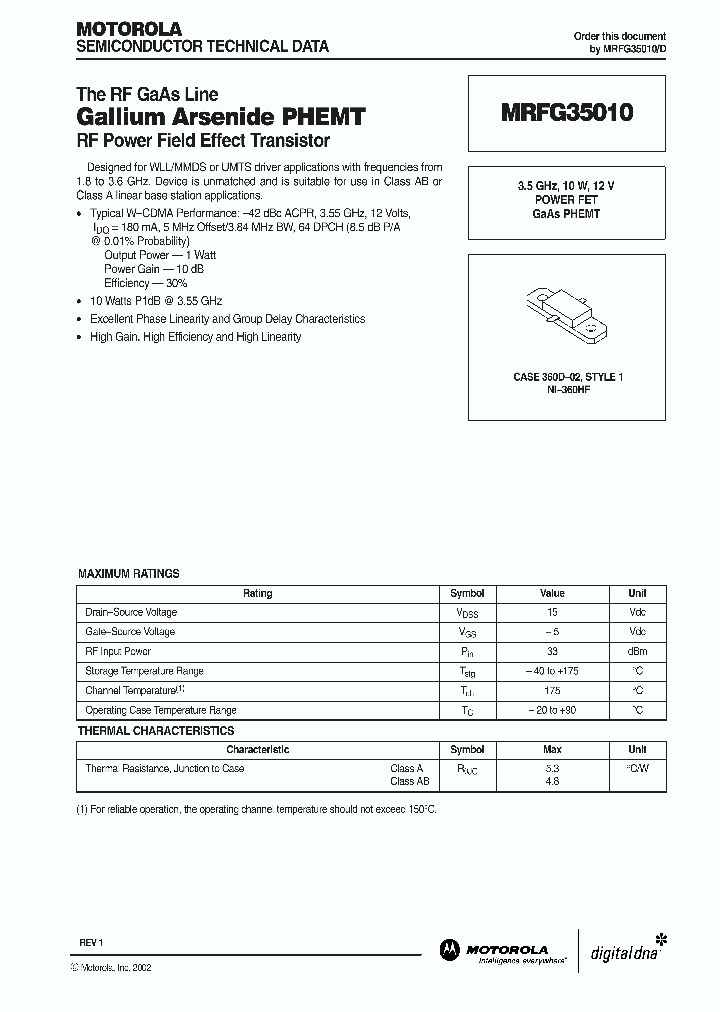 MRFG35010_5610659.PDF Datasheet