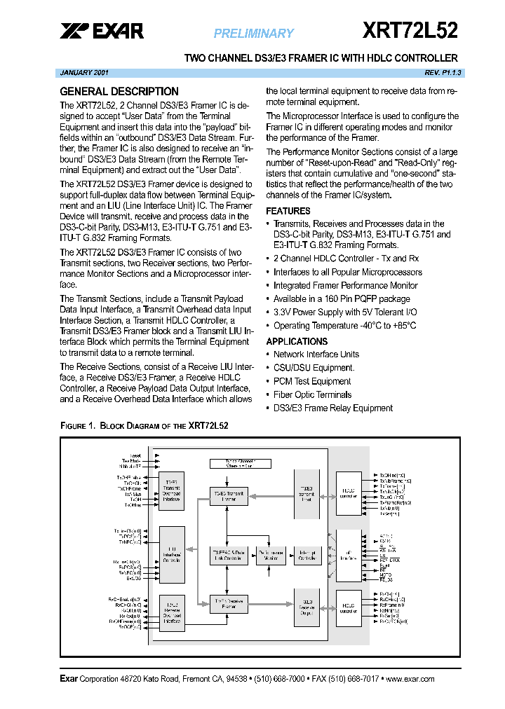 XRT72L52_5603336.PDF Datasheet