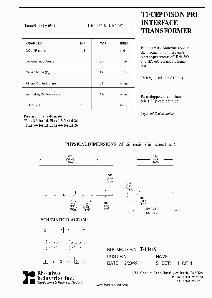 T-14419_5616094.PDF Datasheet