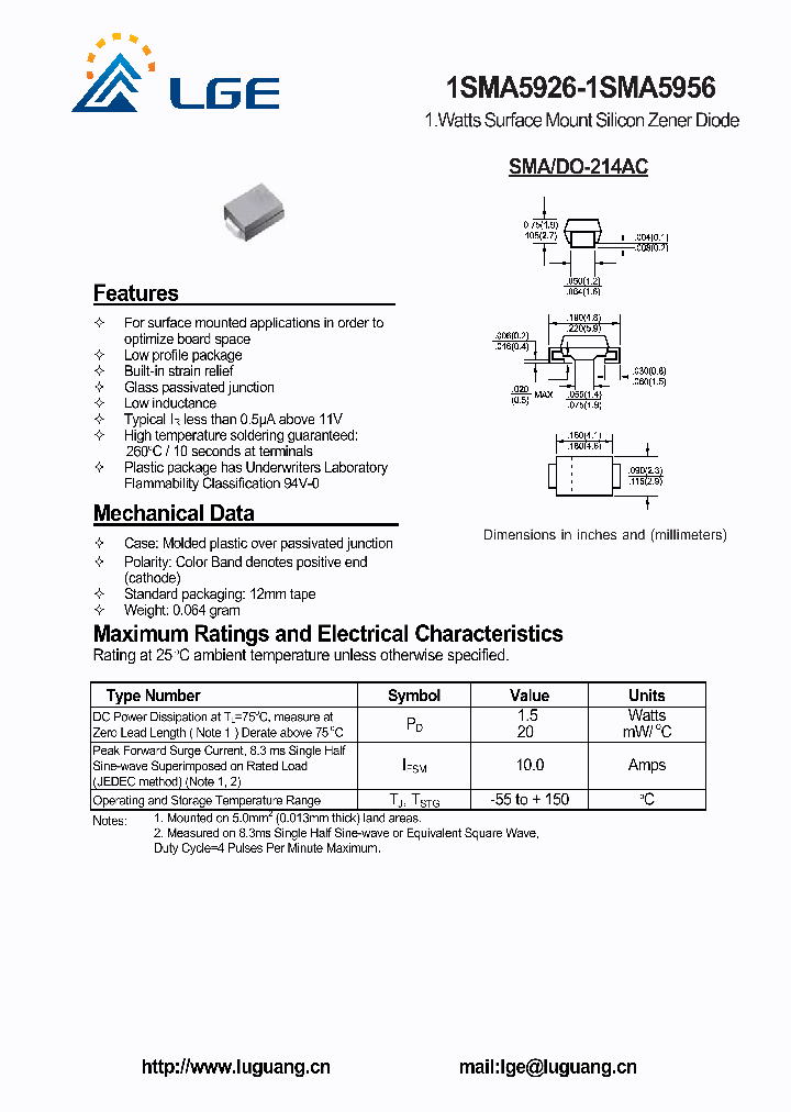1SMA5950_5604541.PDF Datasheet