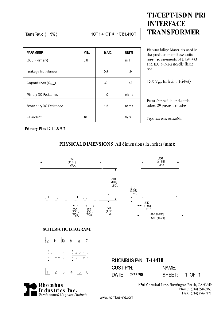 T-14410_5616077.PDF Datasheet