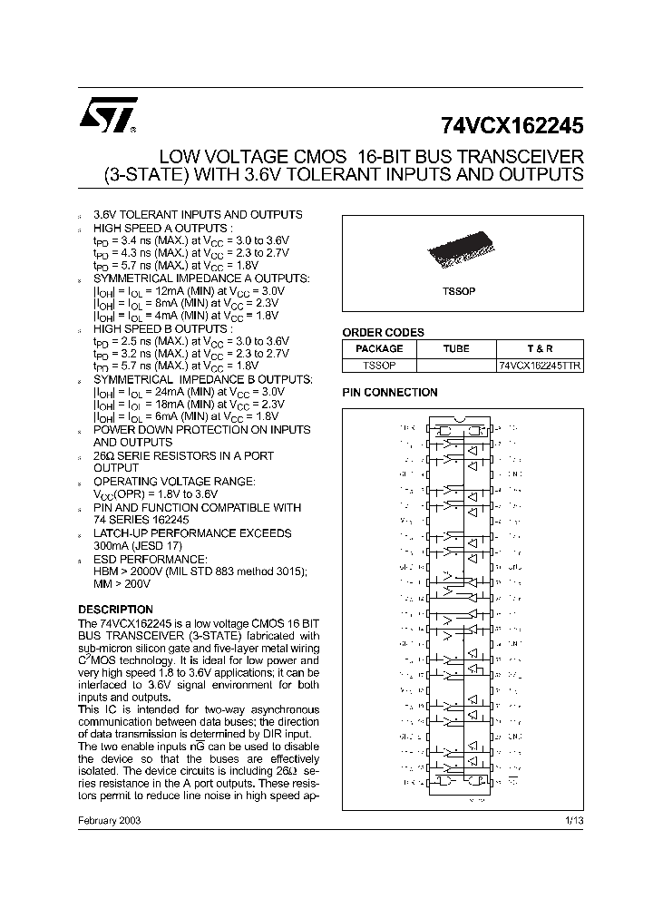 74VCX162245TTR_5606022.PDF Datasheet