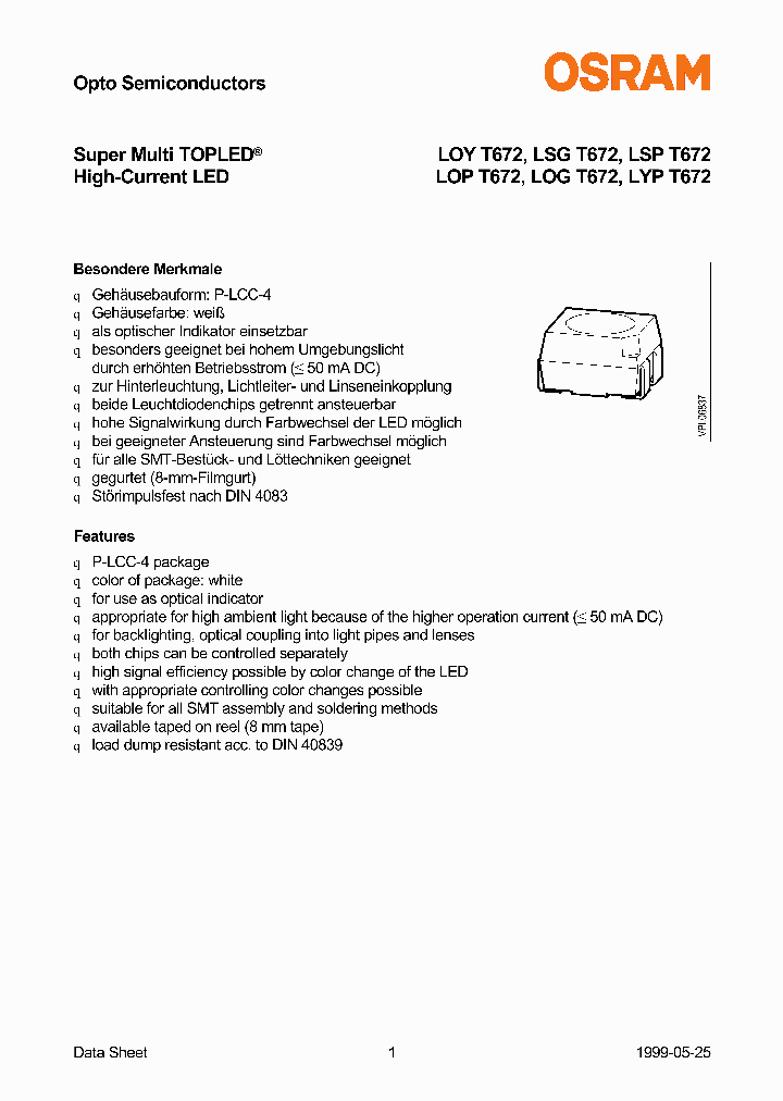 LOYT672_5607378.PDF Datasheet