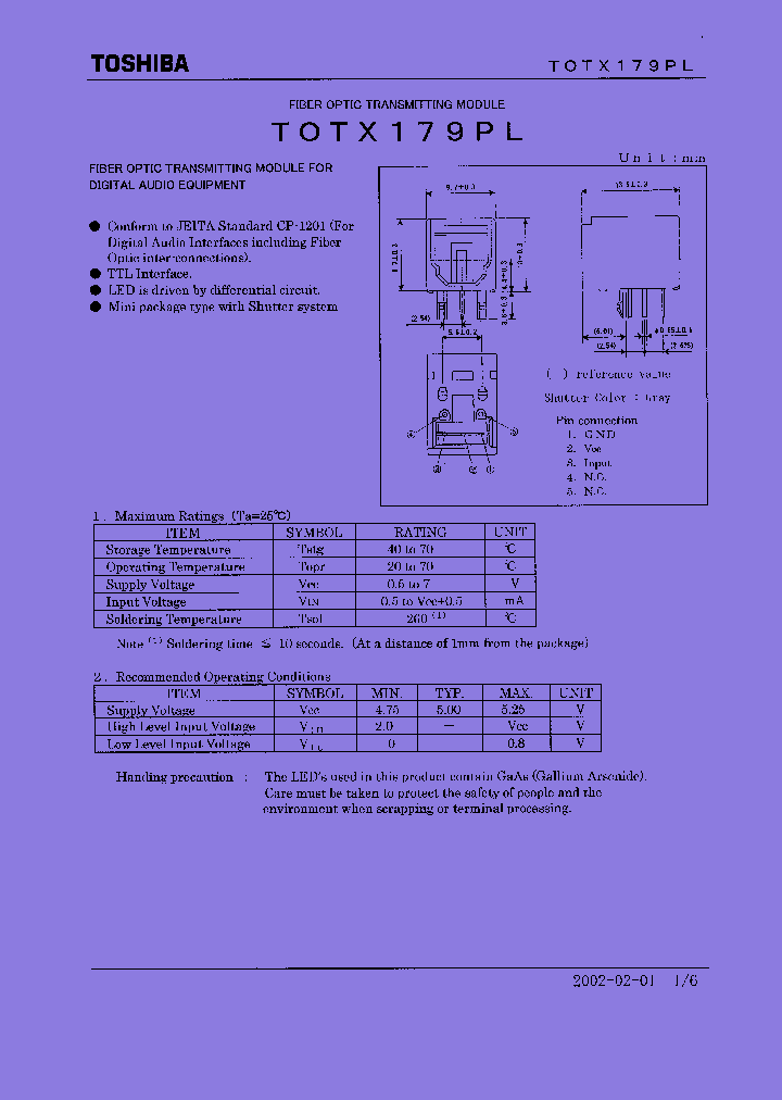 TOTX179PL_5619123.PDF Datasheet