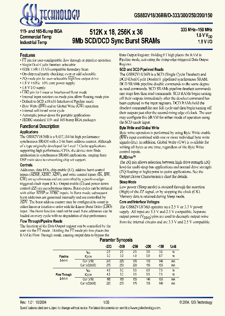 GS882V18B_5621676.PDF Datasheet