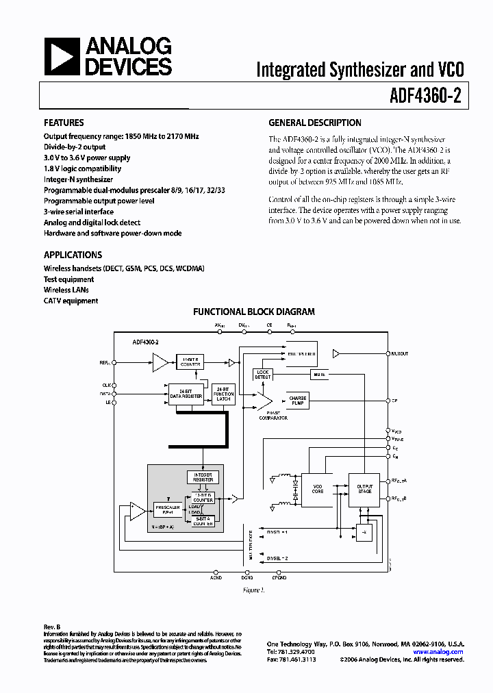 ADF4360-2BCPRL_5624469.PDF Datasheet