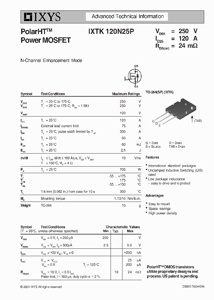 IXTK120N25P_5625920.PDF Datasheet
