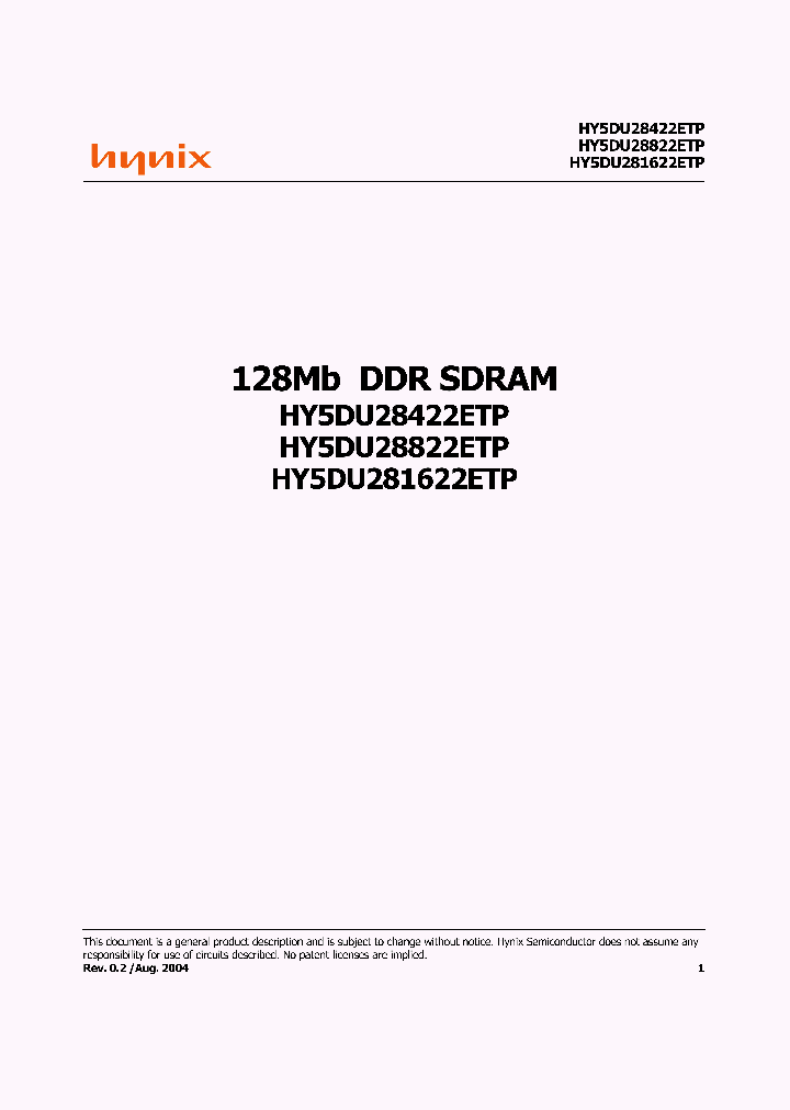 HY5DU28822ETP-H_5628716.PDF Datasheet