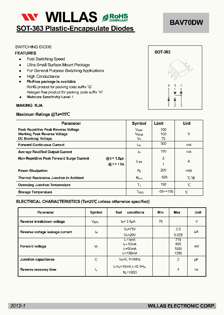BAV70DW_5631827.PDF Datasheet