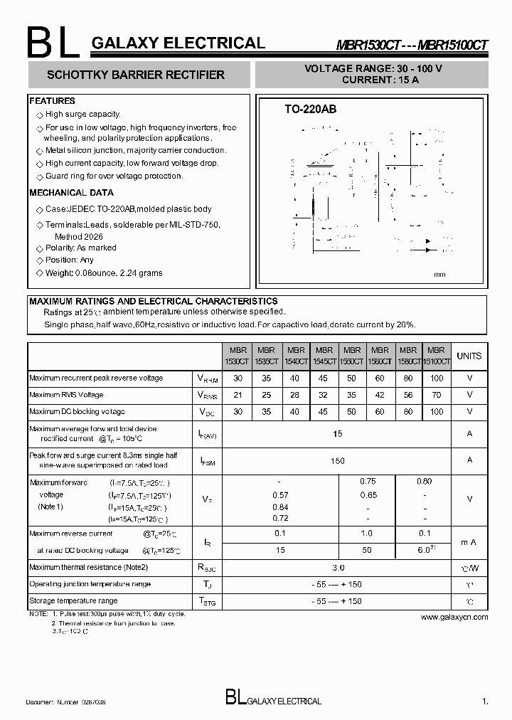MBR1580CT_5639329.PDF Datasheet