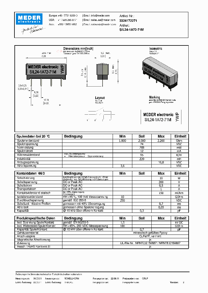SIL24-1A72-71MDE_5640145.PDF Datasheet