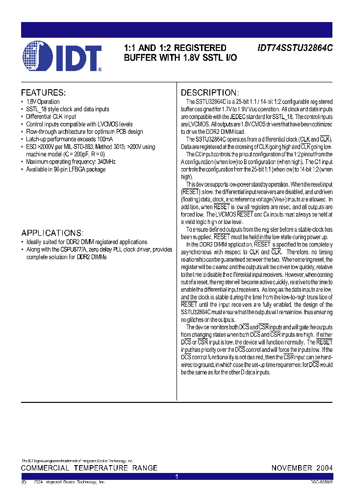 IDT74SSTU32864C_5641599.PDF Datasheet