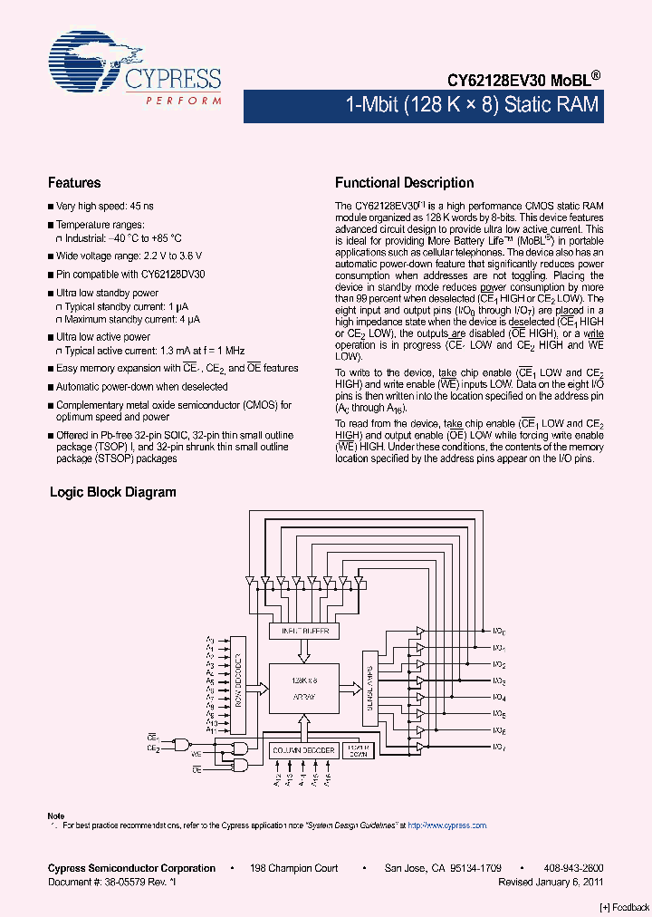 CY62128EV30LL-45ZAXI_5639593.PDF Datasheet