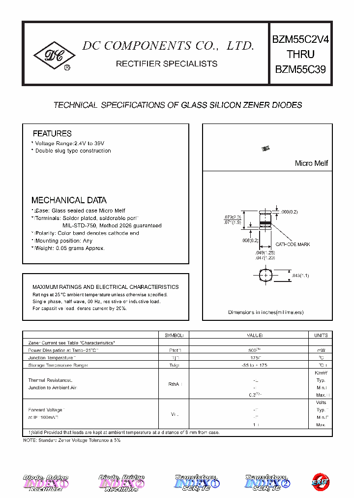 BZM55C2V4_5630918.PDF Datasheet