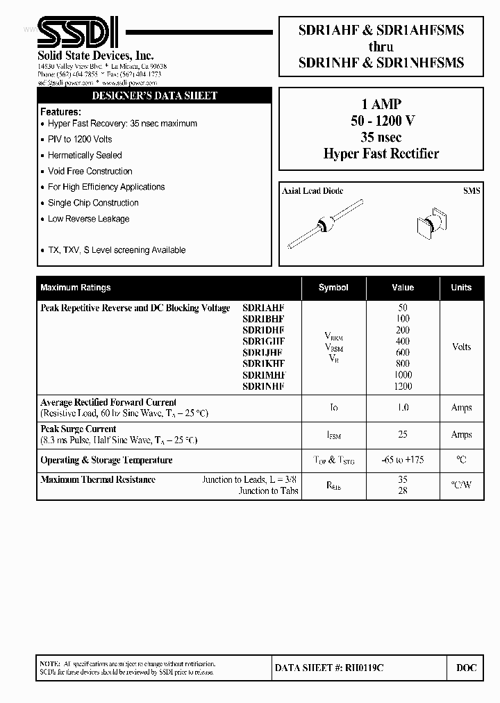 SDR1JHF_5629719.PDF Datasheet