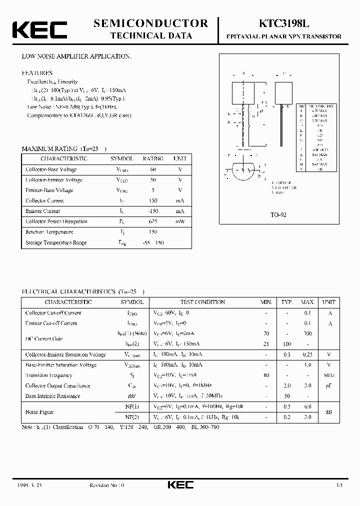 KTC3198L_5629003.PDF Datasheet
