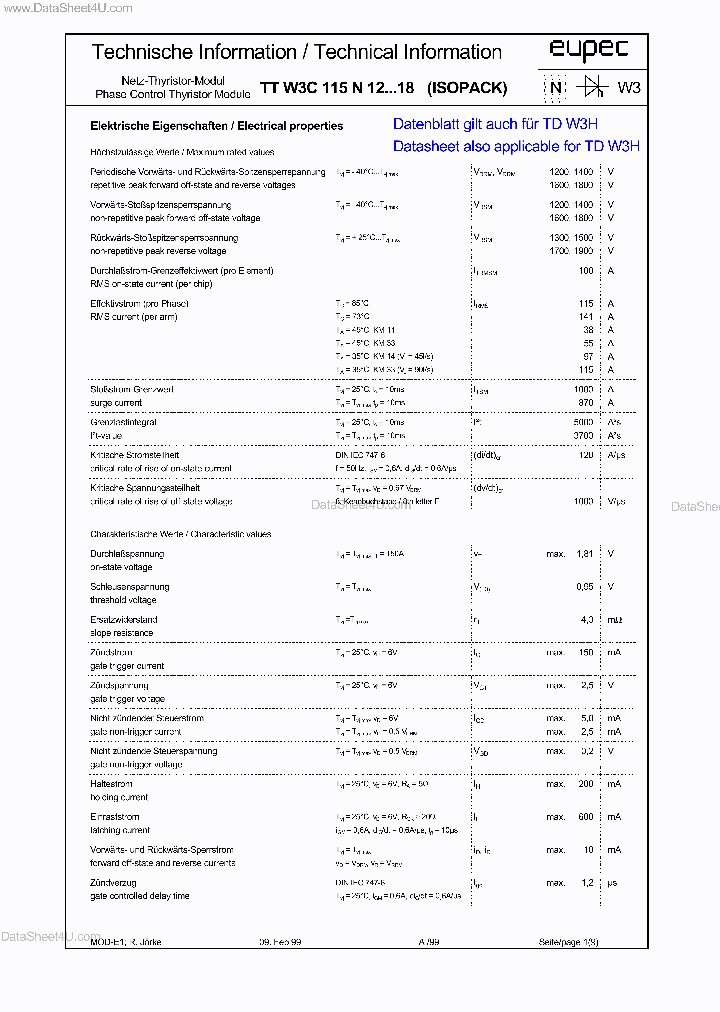 TDW3C115N12_5627089.PDF Datasheet