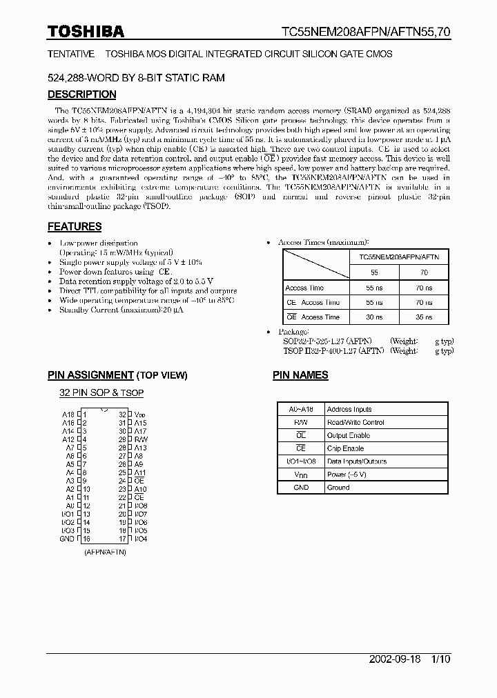 TC55NEM208AFTN55_5626935.PDF Datasheet
