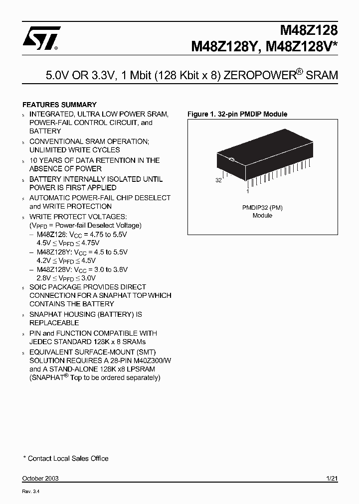 M48Z128V_5646377.PDF Datasheet