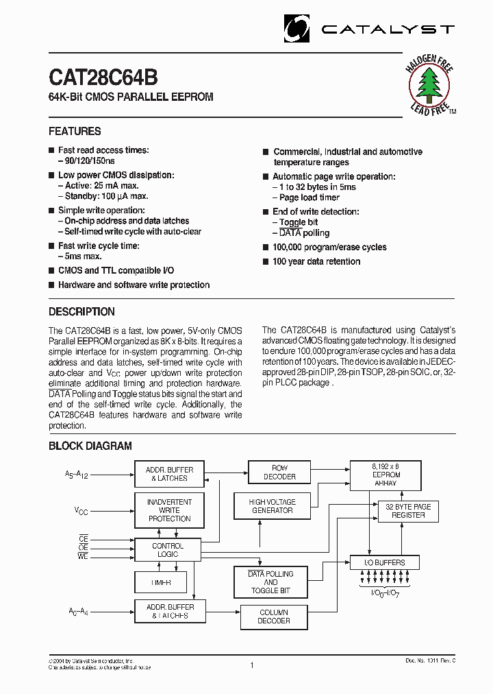 CAT28C64B_5646674.PDF Datasheet