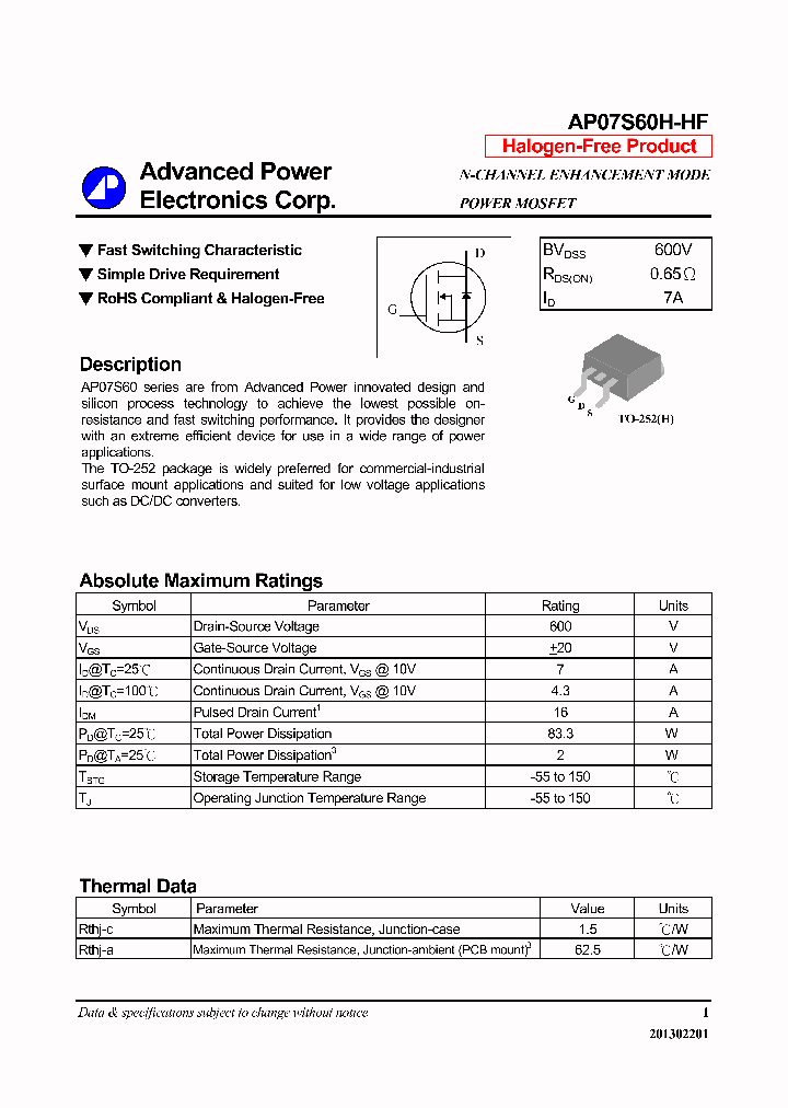 AP07S60H-HF_5647338.PDF Datasheet