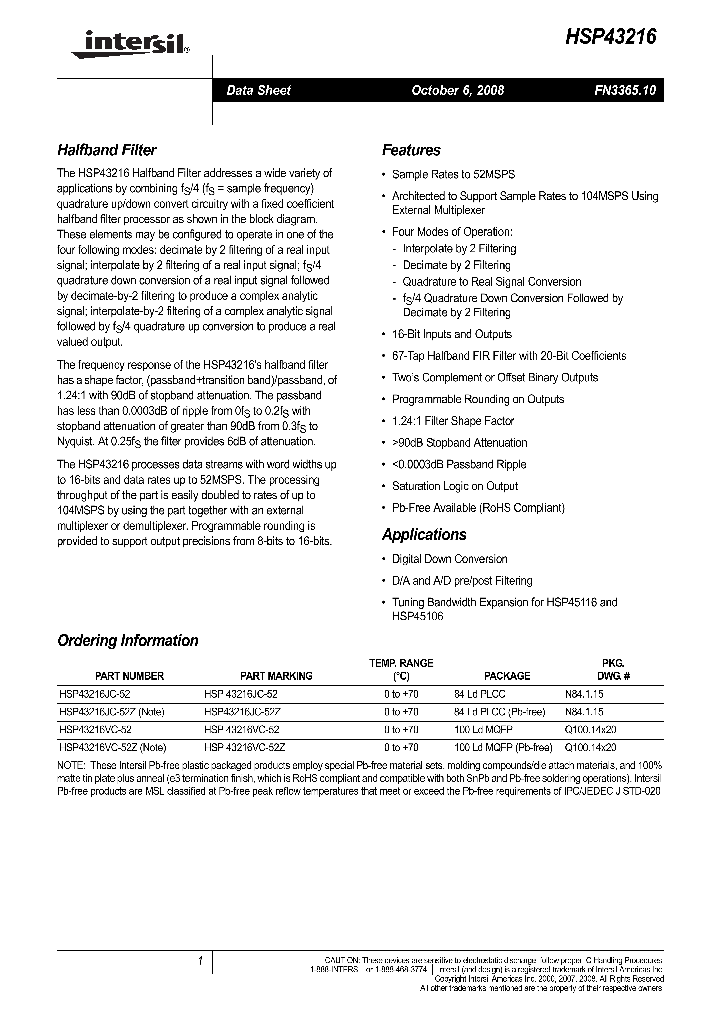 HSP43216JC-52Z_5649282.PDF Datasheet