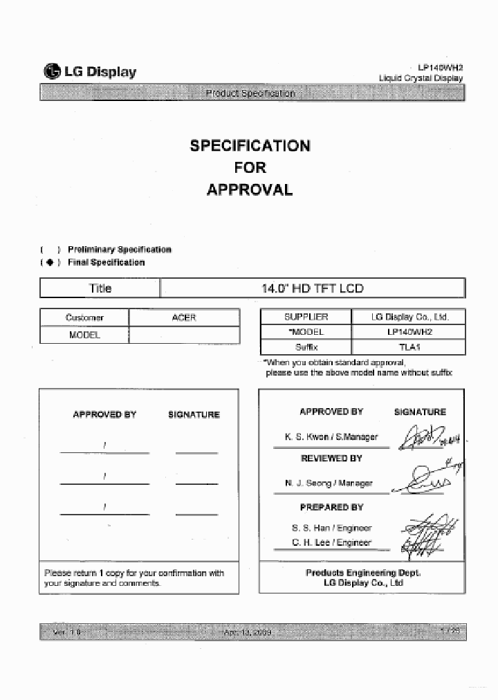 LP140WH2-TLA1_5652160.PDF Datasheet