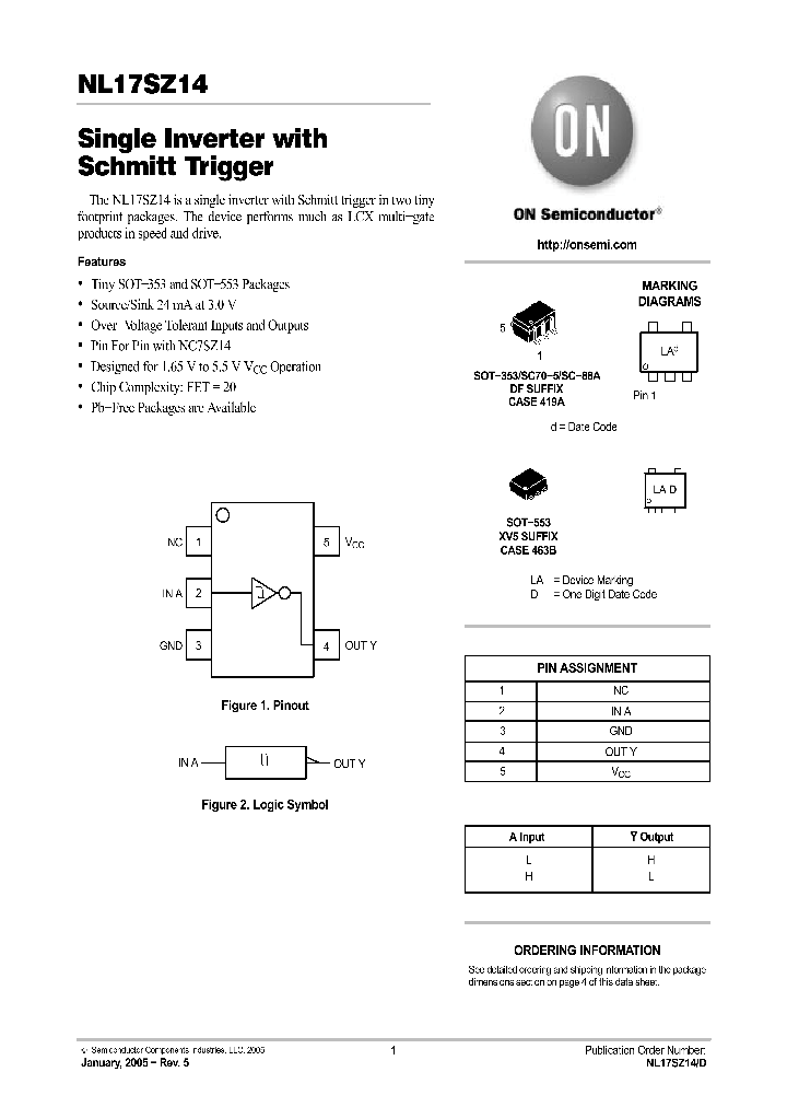 NL17SZ14XV5T2_5653042.PDF Datasheet