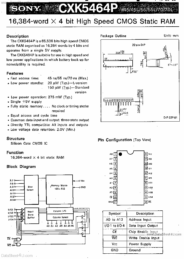 CXK5464P_5653727.PDF Datasheet