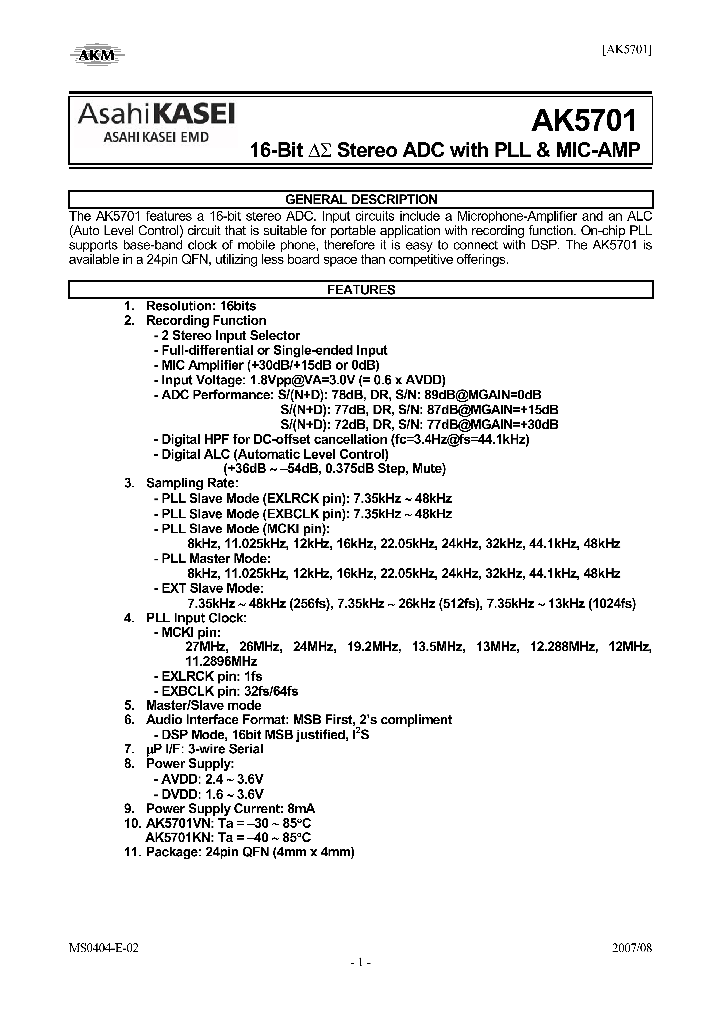AK5701KN_5657535.PDF Datasheet