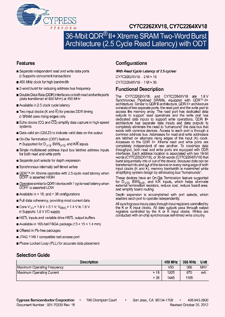 CY7C2262XV18_5657836.PDF Datasheet