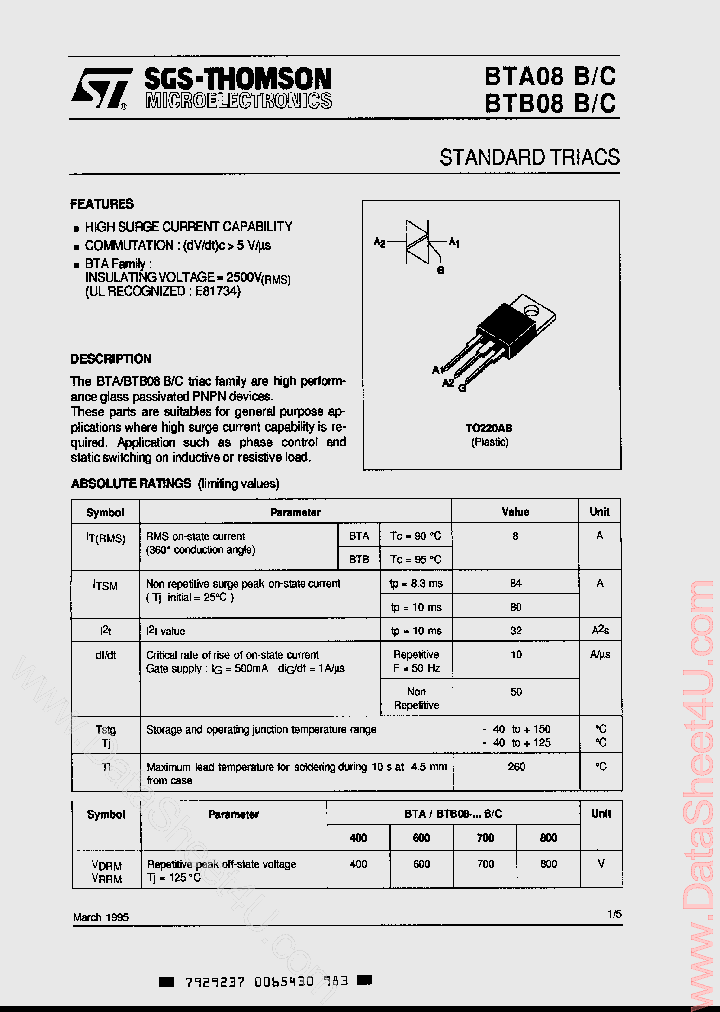 BTA08-400B_5658323.PDF Datasheet