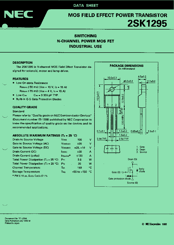 2SK1295_5658799.PDF Datasheet
