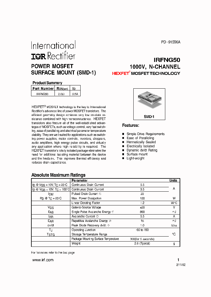 IRFNG50_5658871.PDF Datasheet