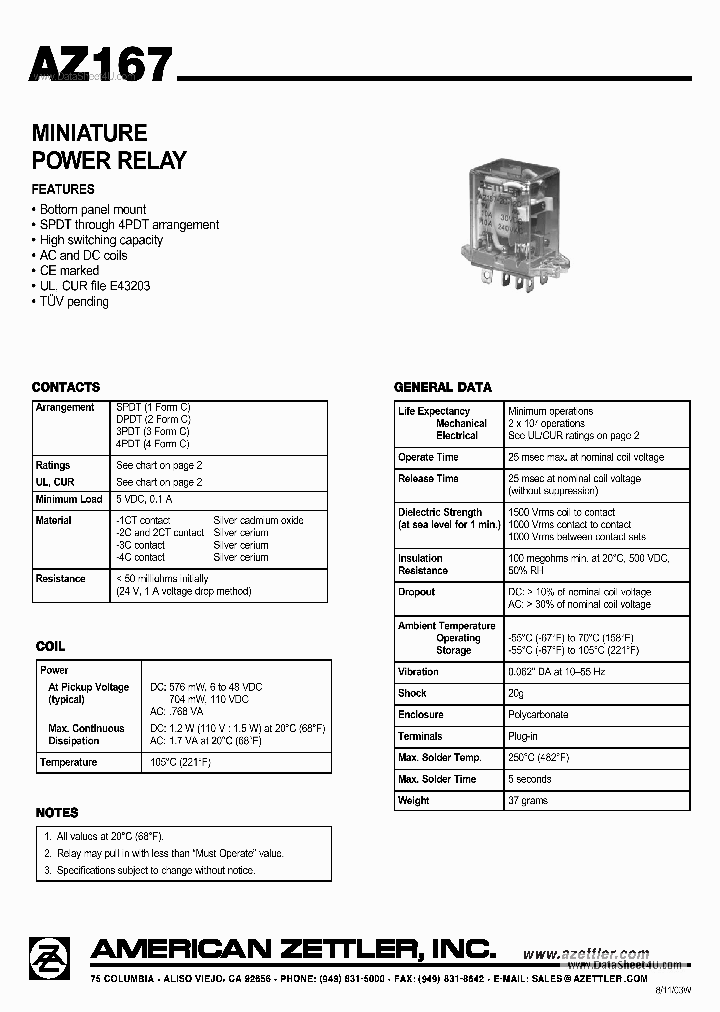 AZ167_5660045.PDF Datasheet