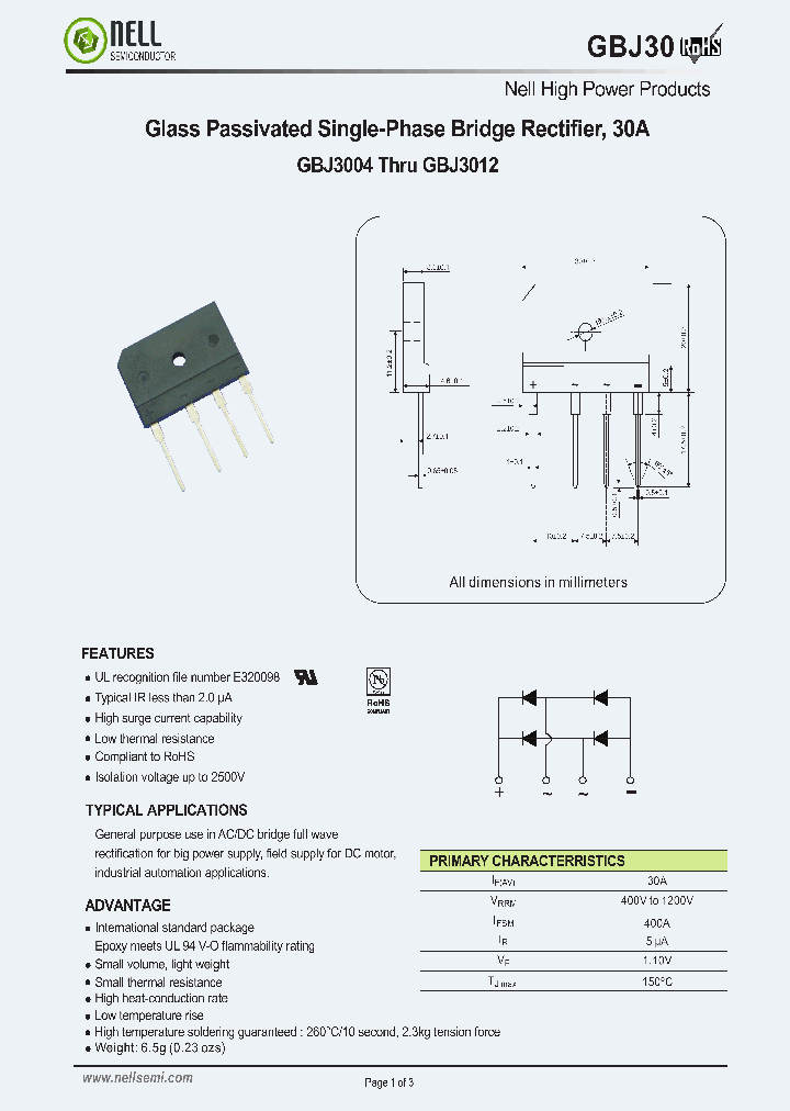 GBJ30_5661581.PDF Datasheet