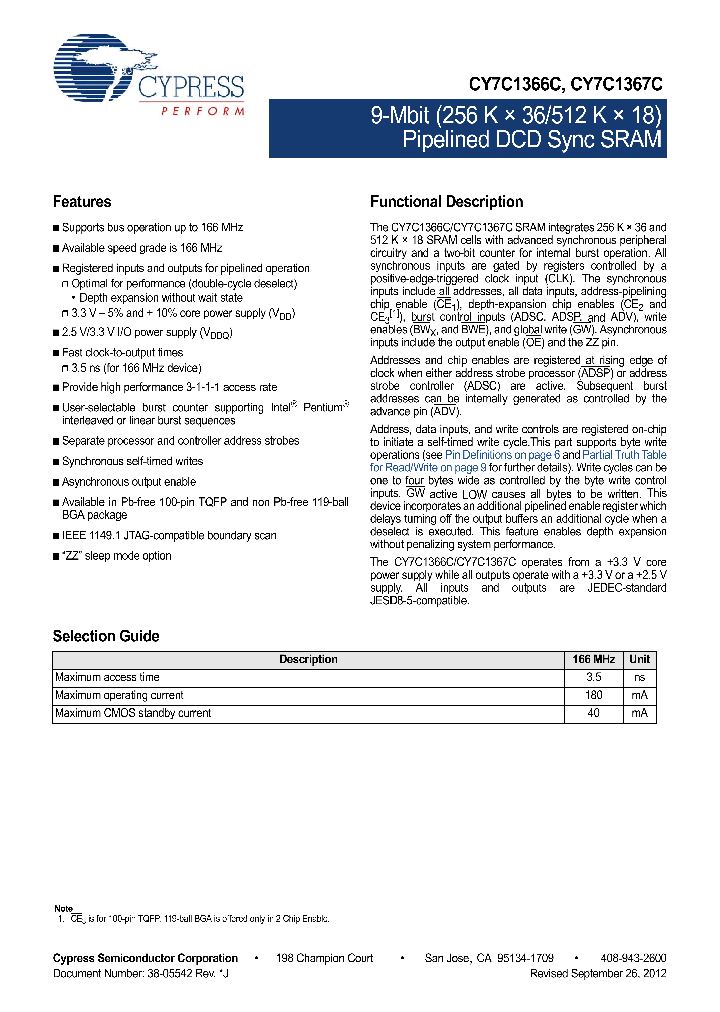 CY7C1367C-166AXC_5662573.PDF Datasheet