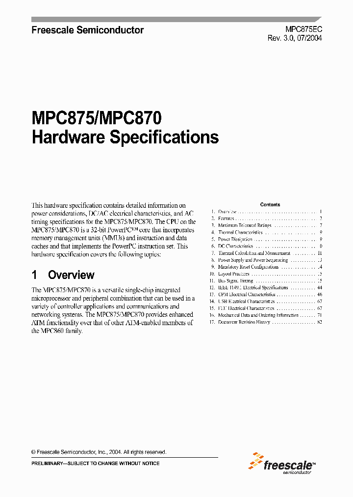 KMPC870CZT133_5667640.PDF Datasheet