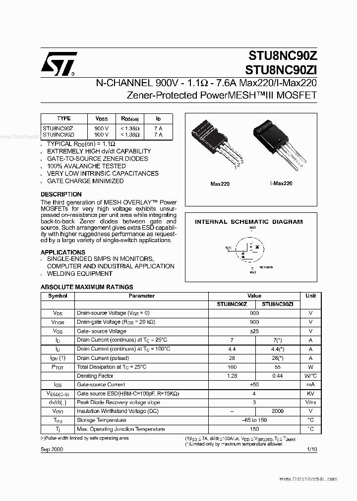 STU9NC90Z_5668313.PDF Datasheet