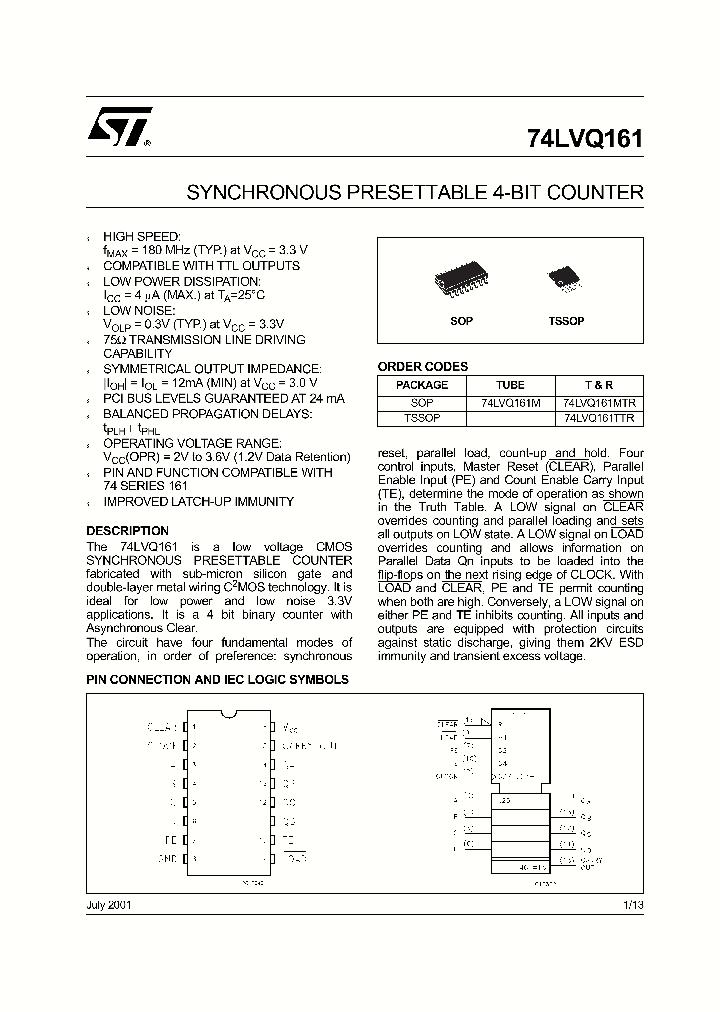 74LVQ161TTR_5671341.PDF Datasheet