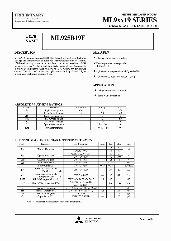 ML9XX19CWDM_5671807.PDF Datasheet