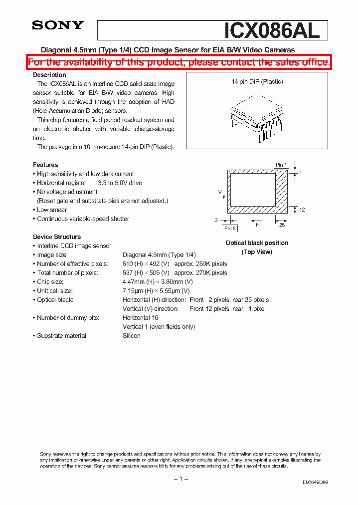 ICX086AL_5672327.PDF Datasheet
