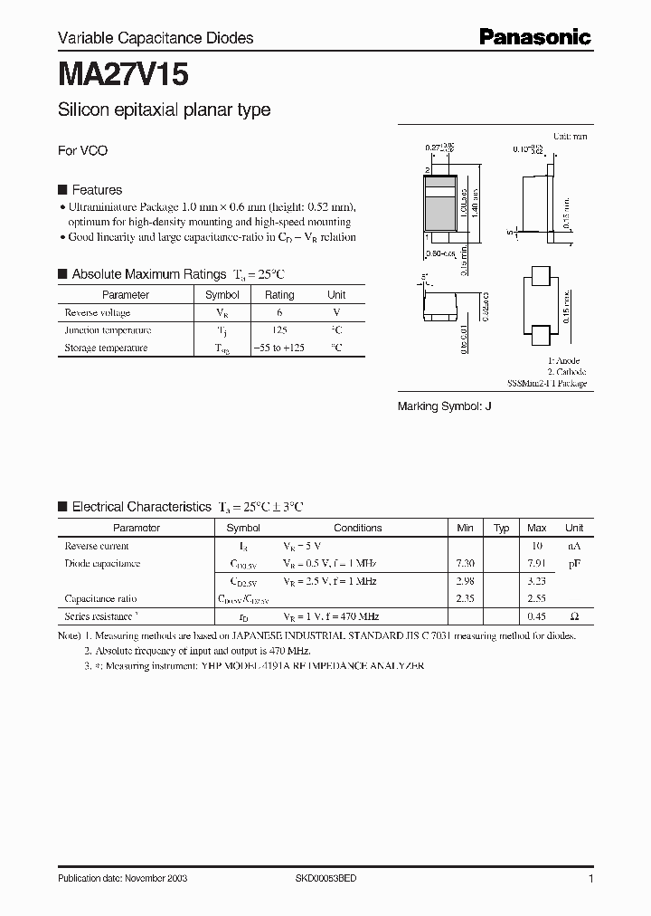 MA27V15_5674025.PDF Datasheet