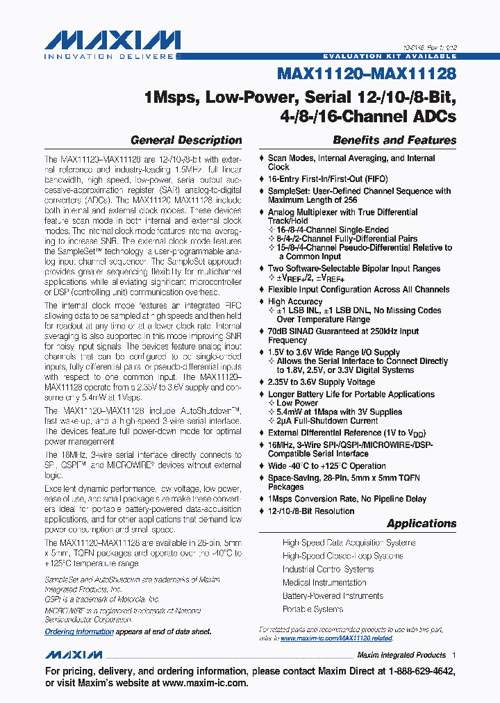 MAX1112012_5674220.PDF Datasheet