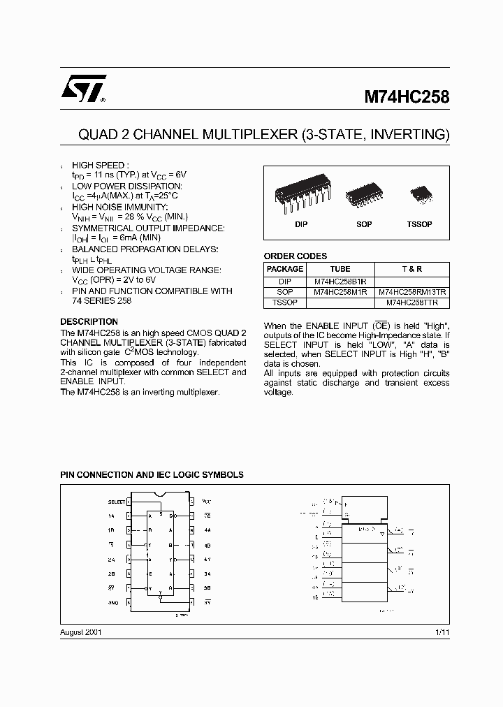 M74HC258RM13TR_5674154.PDF Datasheet